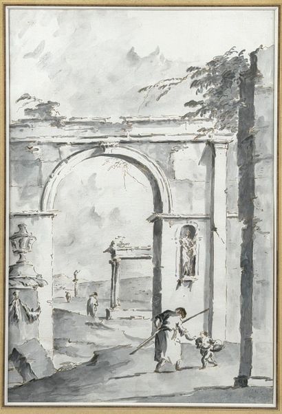 Giacomo GUARDI (Venice 1764-1835). 
Four...