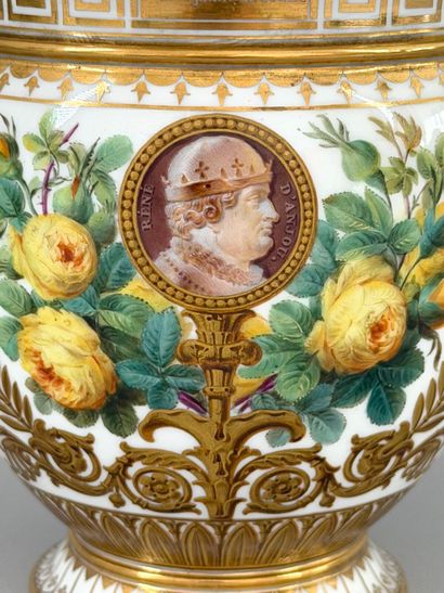SÈVRES. 
Brachard porcelain sugar pot from...