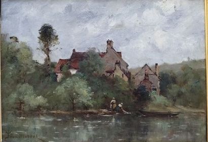 Paul-Désiré TROUILLEBERT (1829-1900). 
Washerwomen...