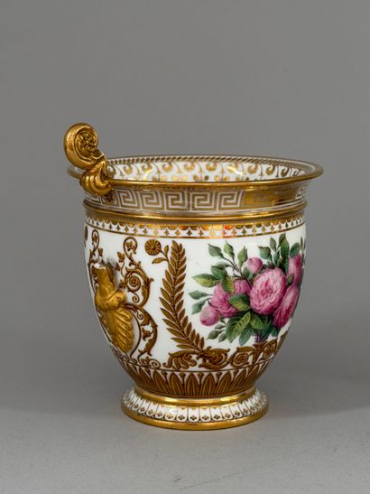 SÈVRES. 
Two A.B. in porcelain from the Éloge...