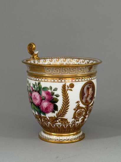 SÈVRES. 
Two A.B. in porcelain from the Éloge...