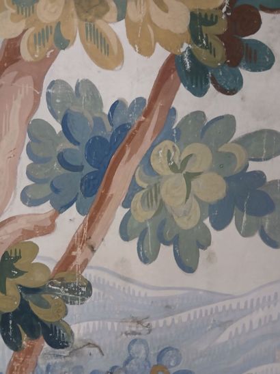 In the taste of AUBUSSON, 19th century. 
Greenery...