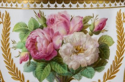 SÈVRES. 
A.B. porcelain cup from the Éloge...