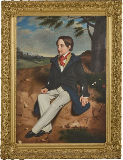 Léon VIARDOT (1805-1900). 
Portrait of a...