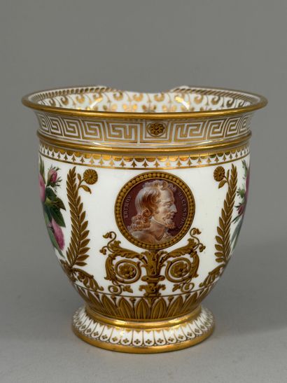 SÈVRES. 
Two A.B. in porcelain from the Éloge...