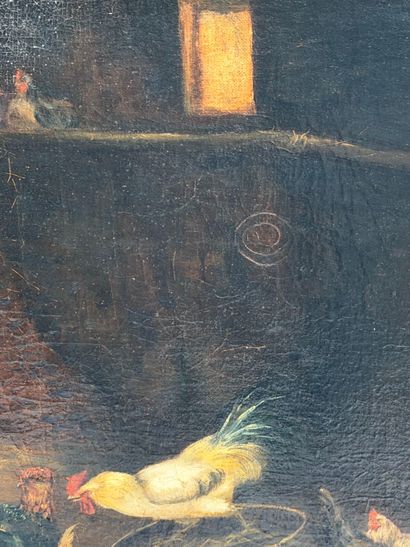 Claude GUILLEMINET (1821-1885)
Henhouse
Oil...