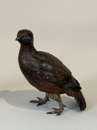 A set of six polychrome Viennese bronzes,...