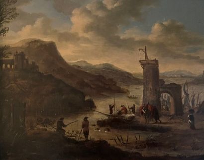 Flemish school of the late 17th century
Landscape...