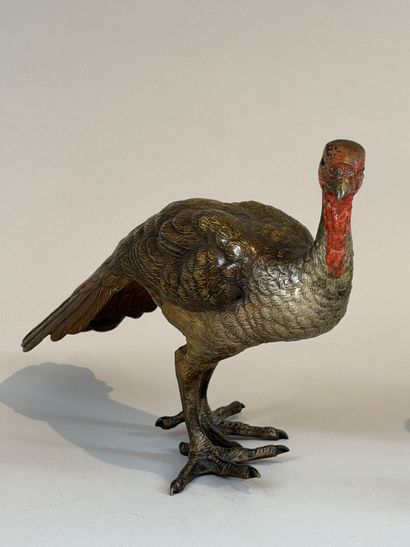 A set of six polychrome Viennese bronzes,...