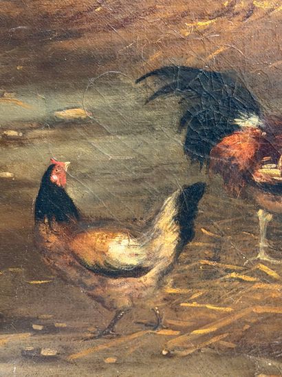 Claude GUILLEMINET (1821-1885)
Henhouse
Oil...