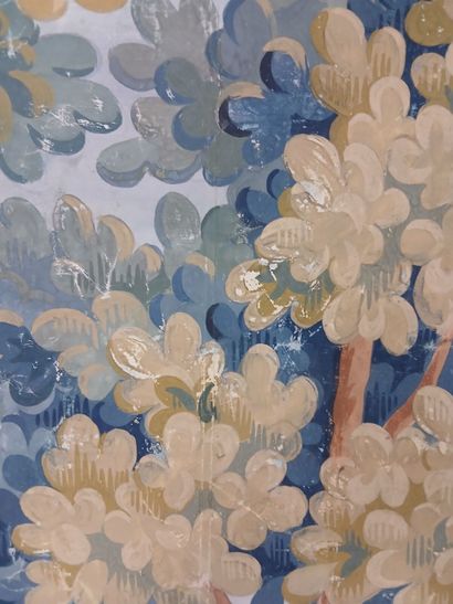In the taste of AUBUSSON, 19th century. 
Greenery...