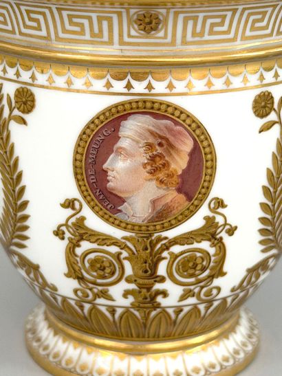 SÈVRES. 
A.B. porcelain cup from the Éloge...