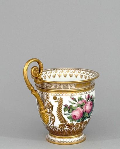 SÈVRES. 
A.B. porcelain cup from the Éloge...