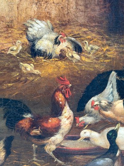 Claude GUILLEMINET (1821-1885)
Henhouse
Oil...