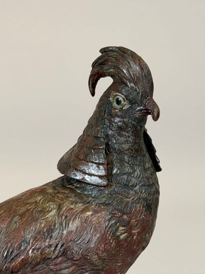 A set of six polychrome Viennese bronzes,...