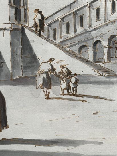 Giacomo GUARDI (Venice 1764-1835). 
Four...