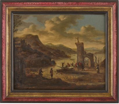Flemish school of the late 17th century
Landscape...