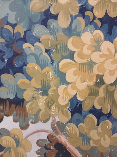 In the taste of AUBUSSON, 19th century. 
Greenery...