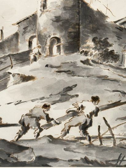 Giacomo GUARDI (Venice 1764-1835). 
Four...