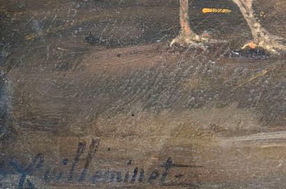 Claude GUILLEMINET (1821-1885)
Chickens,...