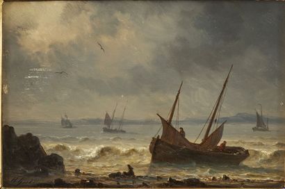 Henriette GUDIN (Paris, 1825-1892)
Paysage...