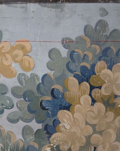 In the taste of AUBUSSON, 19th century. 
Greenery...