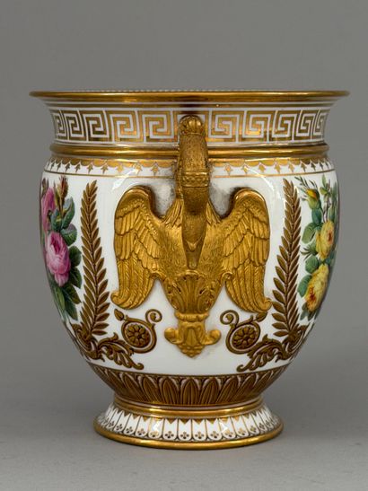 SÈVRES. 
Brachard porcelain sugar pot from...