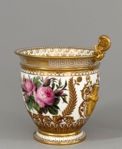 SÈVRES. 
Two A.B. in porcelain from the Éloge...