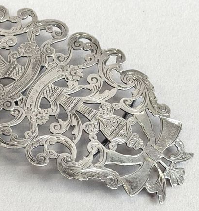 Boucle de ceinture en argent (925 millièmes)...