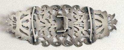 Boucle de ceinture en argent (925 millièmes)...