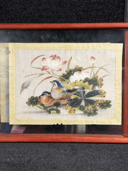 CHINE, Canton - XIXe siècle
Ensemble de quatre...