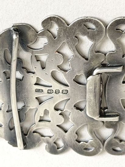 Boucle de ceinture en argent (925 millièmes)...