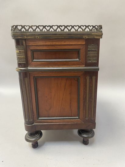 Mahogany doll’s or master’s chest with three...