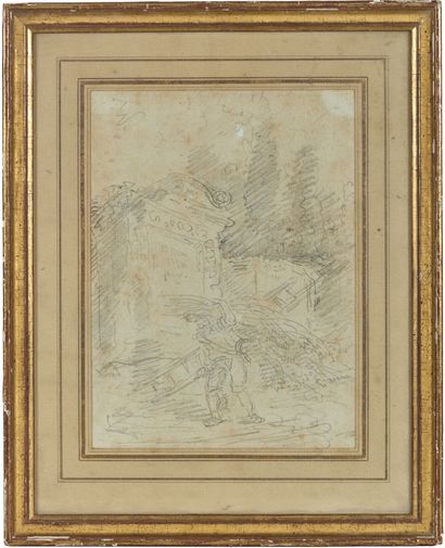Attribué à Hubert ROBERT (1733-1808)
Homme...