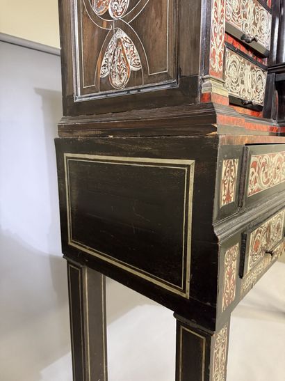 Cabinet made of ebony and blackened wood,...