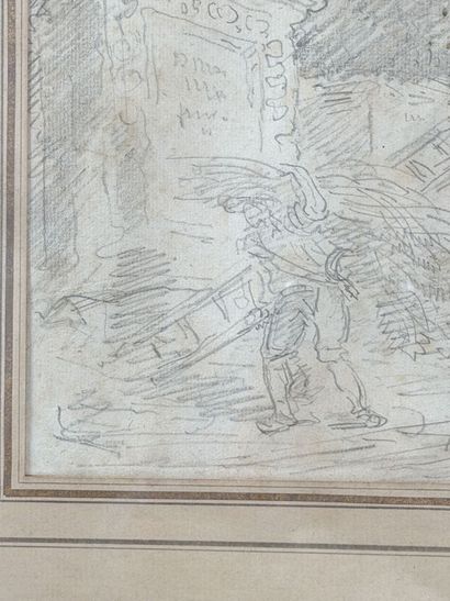 Attribué à Hubert ROBERT (1733-1808)
Homme...
