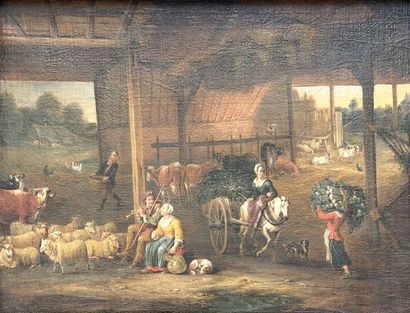 Attribuée à Mattheus Van HELMONT (1623-1674)...