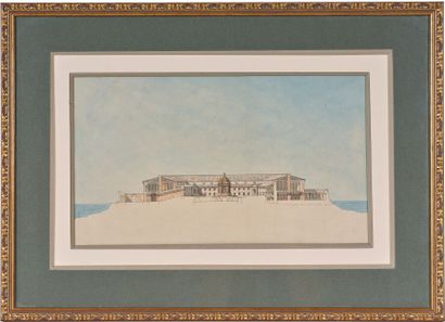 Louis Urbain GOUNOD (1807-1850)
Projet d'architecture
Aquarelle....