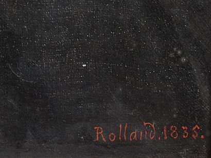ROLLAND*** - French School, 1835
Portrait...