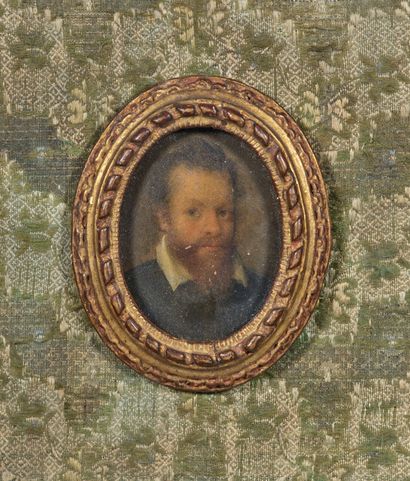 École de Prague, vers 1600
Portrait d'homme
Cuivre.
(Petits...