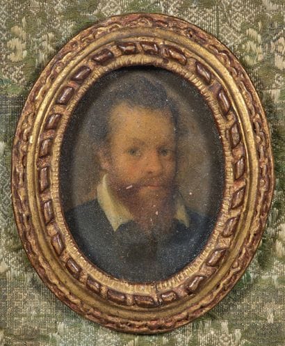 École de Prague, vers 1600
Portrait d'homme
Cuivre.
(Petits...
