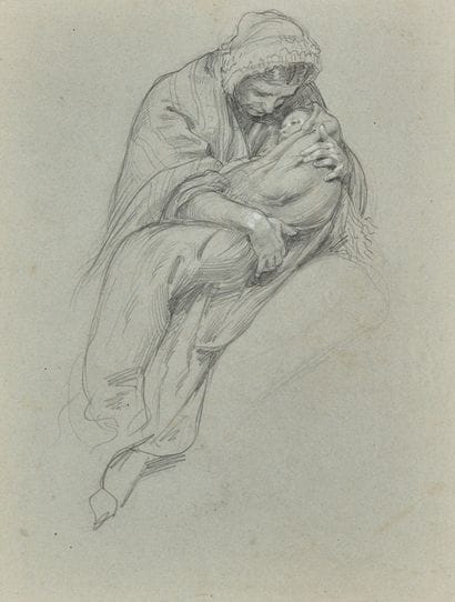 Henri PHILIPPOTEAUX (1815-1884) 
Mère et...