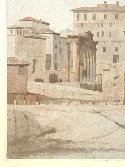École française du XIXe siècle
Vue de Rome
Aquarelle...