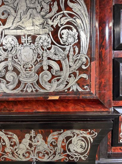 Cabinet made of ebony and blackened wood,...
