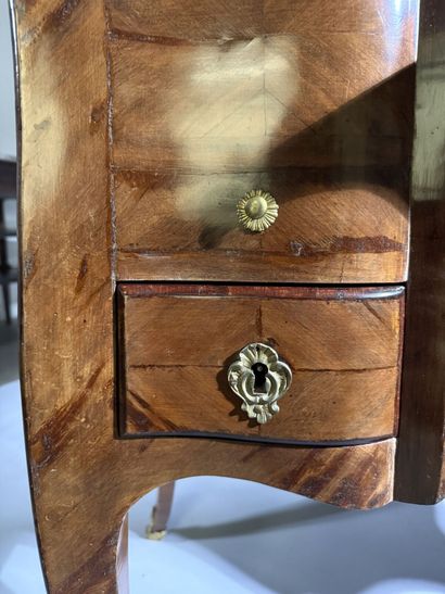 Rosewood dressing table with three hinged...