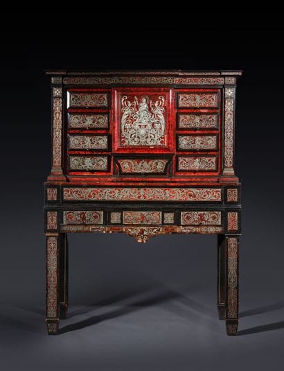 Cabinet made of ebony and blackened wood,...