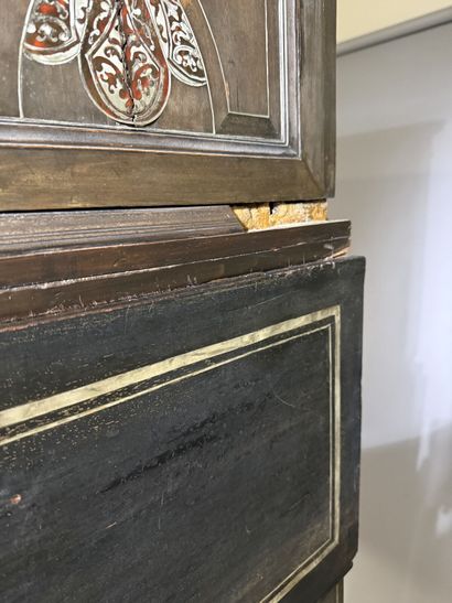 Cabinet made of ebony and blackened wood,...