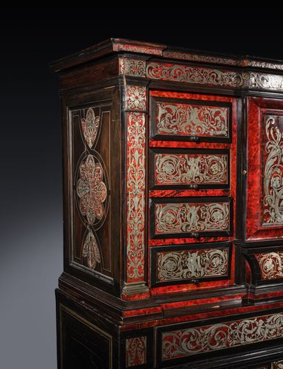 Cabinet made of ebony and blackened wood,...