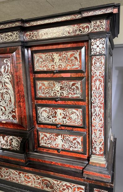Cabinet made of ebony and blackened wood,...