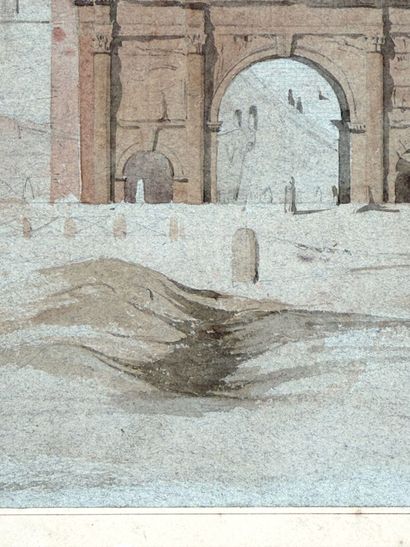 École française du XIXe siècle
Vue de Rome
Aquarelle...